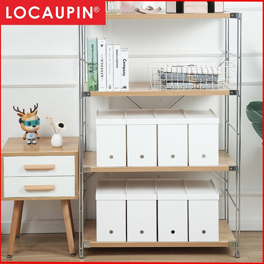 Locaupin Home Combined DIY Storage Box Multifunction Storage Cart office A4 File Stationery Storage Bins