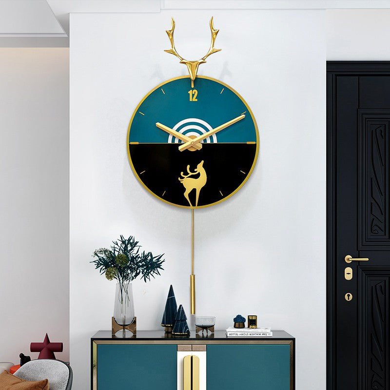 Locaupin Clocks and watches wall clocks living room home clock modern minimalist wall decoration wall watch