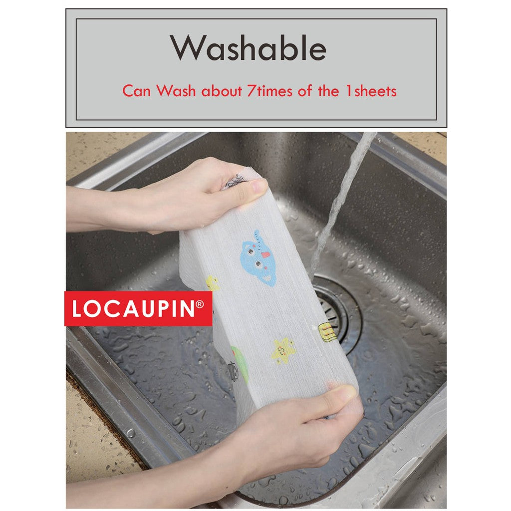 Locaupin 60 Sheets Reusd absorbent & oil absorbent Tissue Paper Towels, Soft & Strong Kitchen Tissue Paper Towels