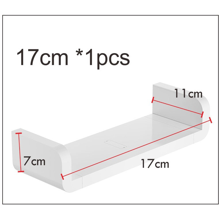 Locaupin Plastic Floating Shelves Wall Mounted Fashion Wall Storage Shelves for Bedroom, Living Room, Bathroom, Kitchen,
