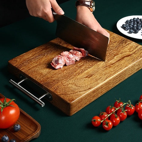 Locaupin Wood Cutting Board, Cutting Boards for Kitchen Chopping Board with Handle Meat/Vegetables/Fruits