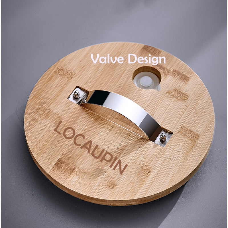 Locaupin Heat-Resistant Borosilicate Glass Beverage Dispenser with Gold Stainless Steel Spigot | Elegant & Durable Drink Server for Hot & Cold Beverages