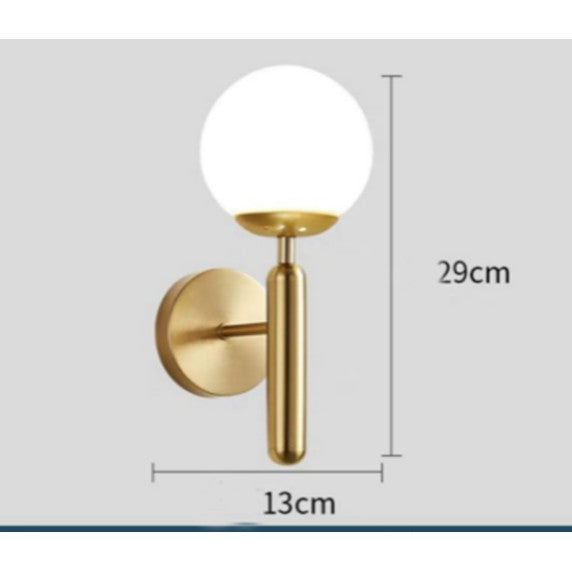 Locaupin Dimmable Round Shaped Wall Lamp Mount Single Farmhouse Light Fixture Indoor Outdoor Vintage Style