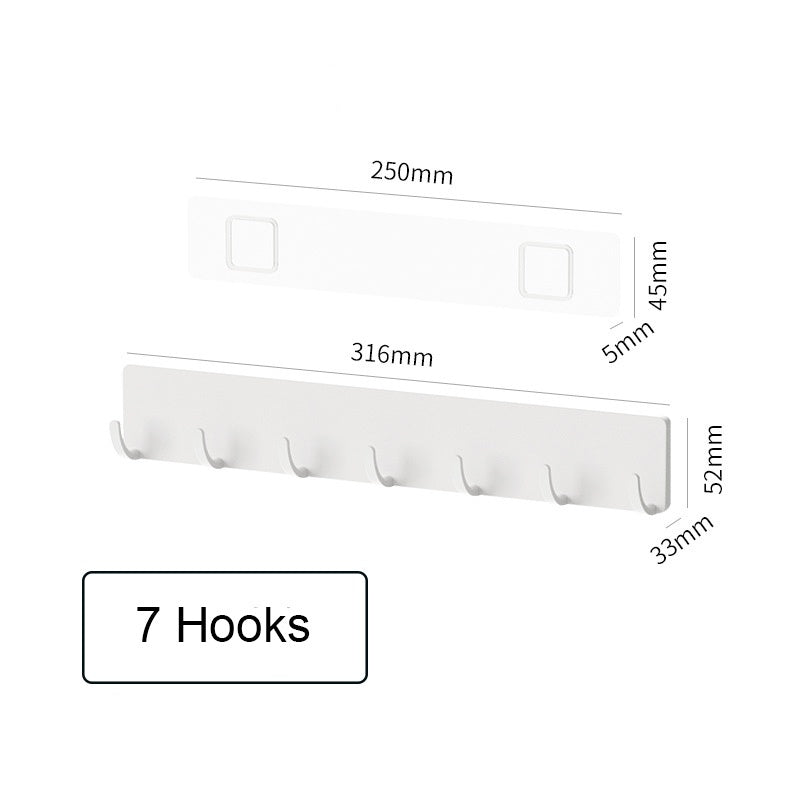 Locaupin Wall Mount Plastic Storage Organizer Holder Basket with Self-Adhesive Suitable Kitchen ,Bathroom,Plastic Hooks