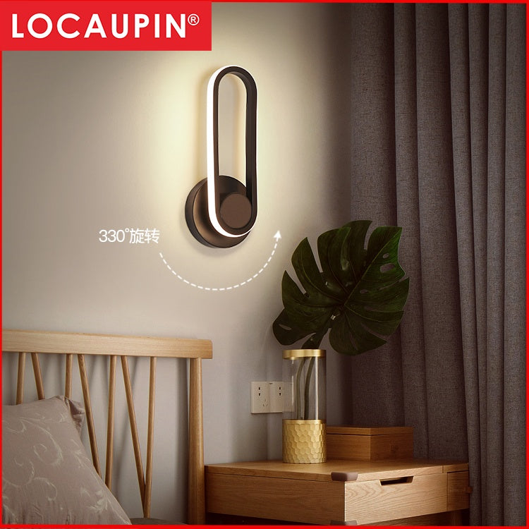 Locaupin Modern LED Wall Sconce Lighting Lamps 12W triple color for Living Room Bedroom Hallway Home Room