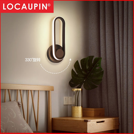 Locaupin Modern LED Wall Sconce Lighting Lamps 12W triple color for Living Room Bedroom Hallway Home Room