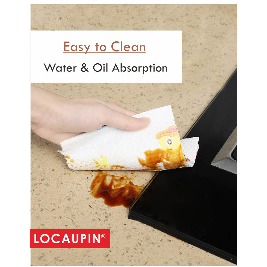Locaupin 60 Sheets Reusd absorbent & oil absorbent Tissue Paper Towels, Soft & Strong Kitchen Tissue Paper Towels