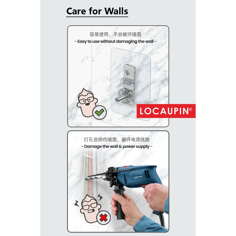 Locaupin Plastic Floating Shelves Wall Mounted Fashion Wall Storage Shelves for Bedroom, Living Room, Bathroom, Kitchen,