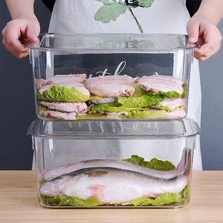 Locaupin Stackable Kitchen Pantry Cabinet, Refrigerator, Freezer Food Handles, Food Container Books Storage Holder
