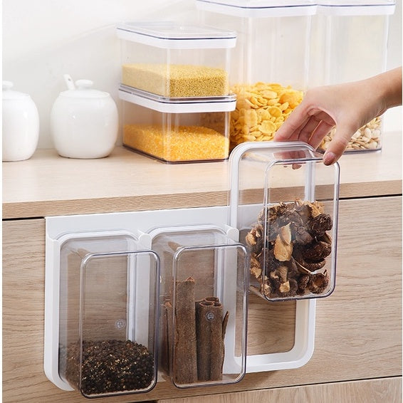 Locaupin Airtight Food Storage Container Clear Pet Kitchen and Pantry Organization Containers Food Dispensers