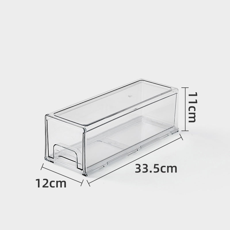Locaupin Desk Organizer,Stackable Organizer Drawers, Clear Desk Storage Box,Stacking Desktop Organizer for Office &Home