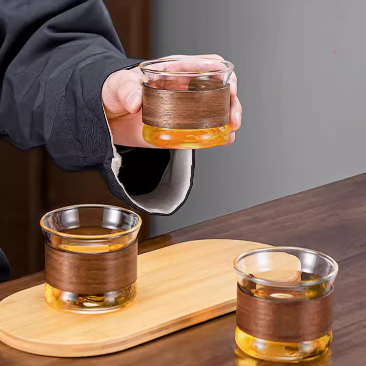 Locaupin -20 to150β Borosilicate Glass Teapot Teabloom Stovetop Microwave Safe High Temperature Tea Cups with Filter