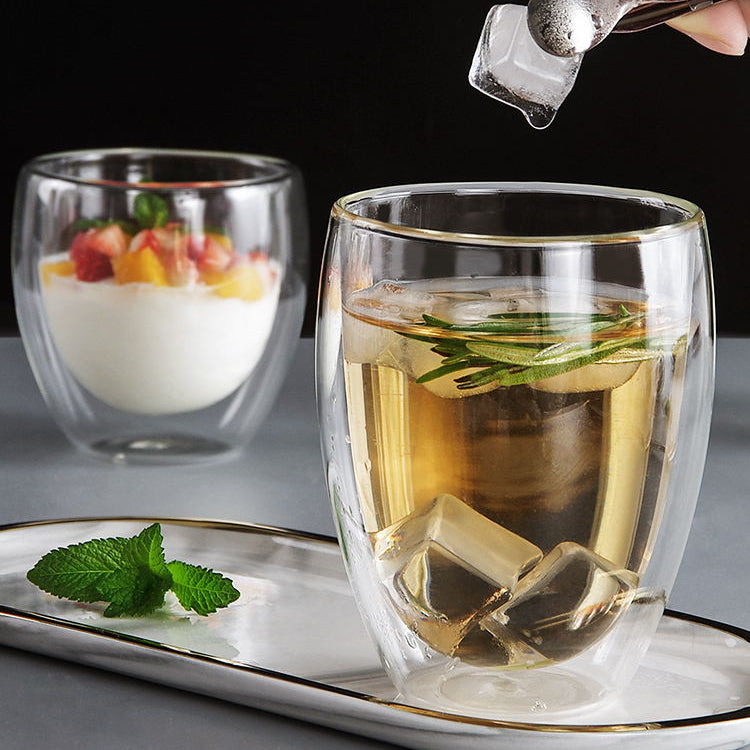 Locaupin 1800mL Borosilicate Glass Bottle Pitcher Glass with Filter,Flower Tea,Microwave Safe High Temperature Tea Cups