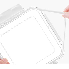 Locaupin Airtight Food Storage Container Clear Pet Kitchen and Pantry Organization Containers Food Dispensers