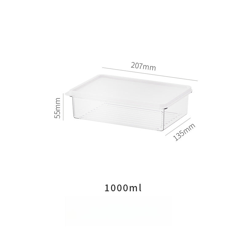 Locaupin Food Storage Containers, Stackable Refrigerator Freezer Organizer Fresh Keeper Container with Vented Lids