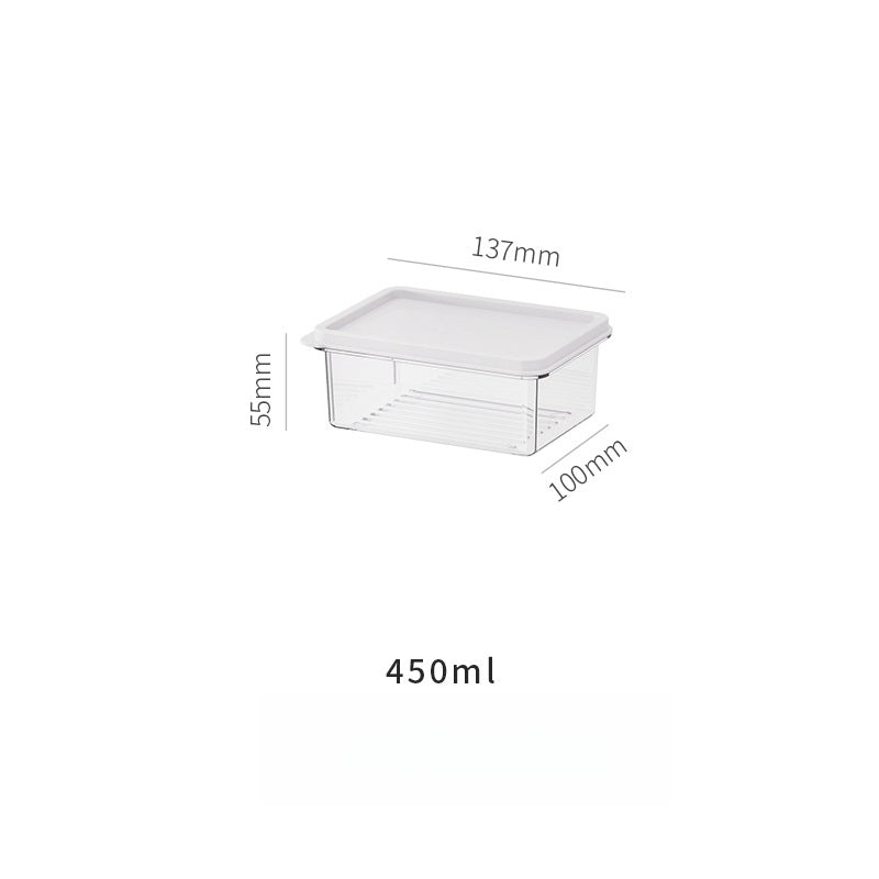 Locaupin Food Storage Containers, Stackable Refrigerator Freezer Organizer Fresh Keeper Container with Vented Lids