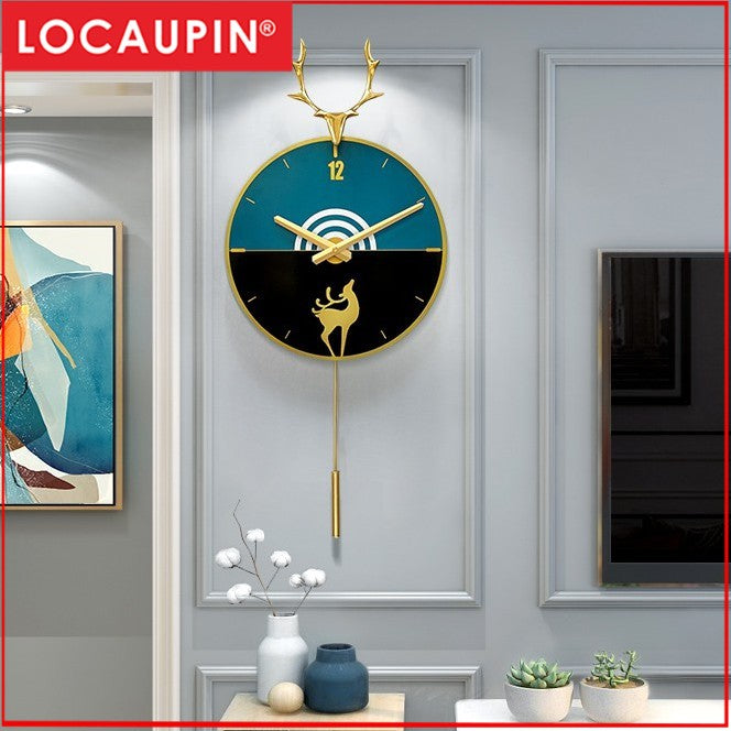 Locaupin Clocks and watches wall clocks living room home clock modern minimalist wall decoration wall watch