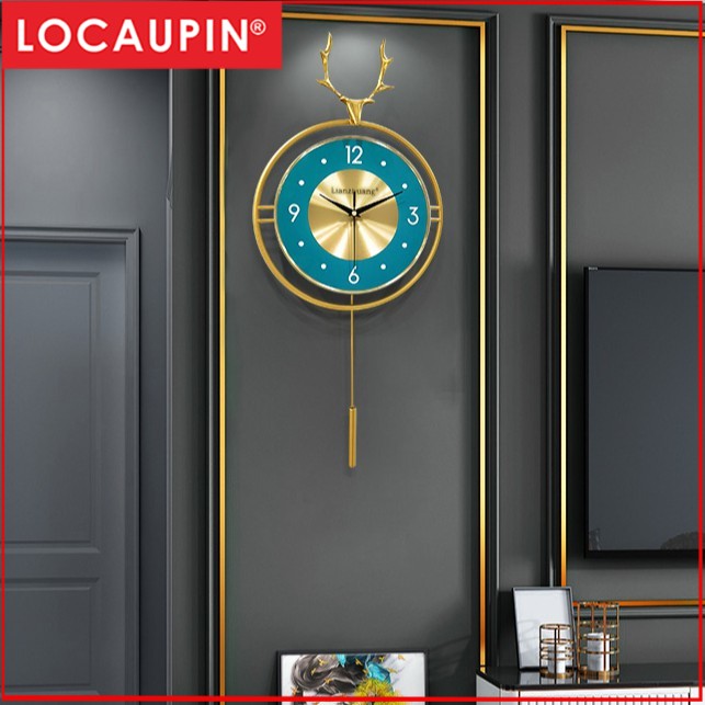 Locaupin Clocks and watches wall clocks living room home clock modern minimalist wall decoration wall watch