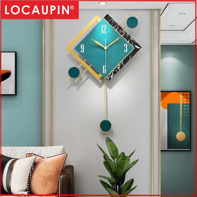 Locaupin Clocks and watches wall clocks living room home clock modern minimalist wall decoration wall watch