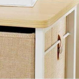 Locaupin Houseware Drawer, Storage Chest of Drawers with Removable Fabric Bins for Nursery Laundry Living Room Entryway Hallway