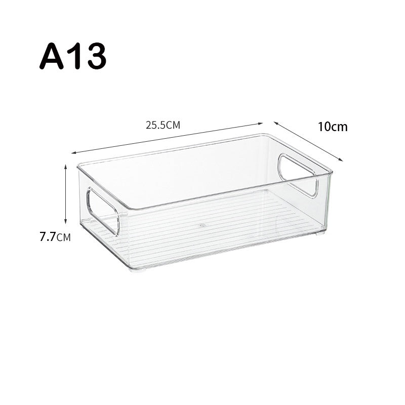Locaupin Refrigerator Organizer Bins-Stackable Fridge Organizers with Handles,Countertops,Cabinets, Food Storage Rack