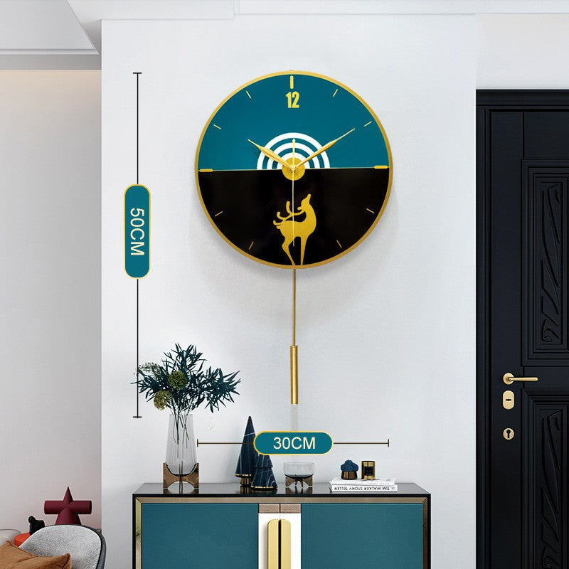 Locaupin Clocks and watches wall clocks living room home clock modern minimalist wall decoration wall watch