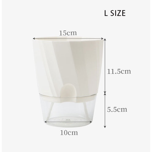 Locaupin Self Watering Planter Flower Pots Multicolor Balcony Garden Plant Planter Baskets Fence Bucket Pots