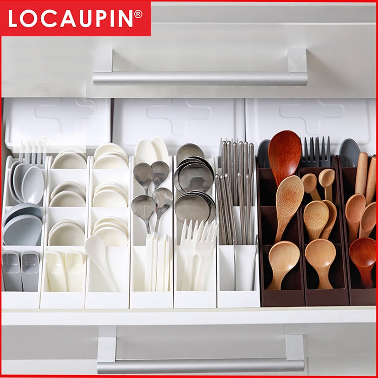 Locaupin Office Desk Organizer Stationery Storage Box Pen Storage Cosmetics Knife and Fork Storage Chopsticks Storage