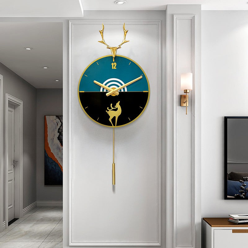 Locaupin Clocks and watches wall clocks living room home clock modern minimalist wall decoration wall watch