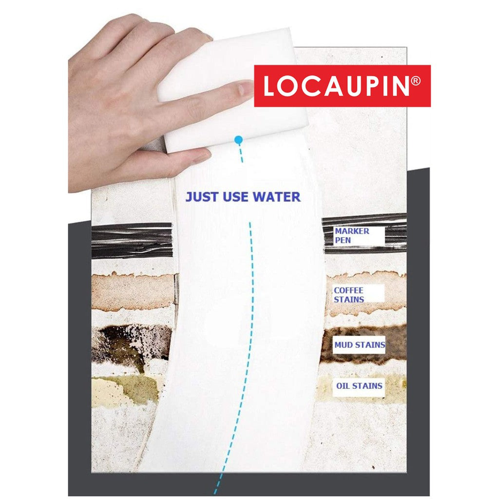 Locaupin12 Density Magic Eraser Sponges for Cleaning Durable Detergent Free Cleaning All Types of Dirt Hard Multipurpose