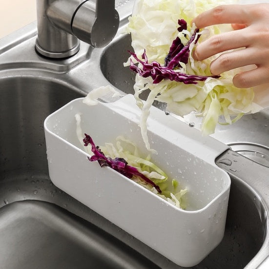 Locaupin Sink Drain Strainer Basket Kitchen Food Waste Leftovers Food Catcher Garbage Corner Sink Strainer