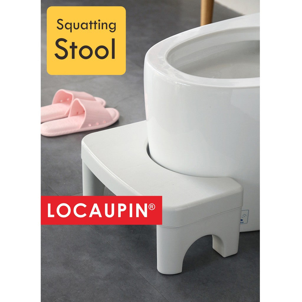 Locaupin Folding Squatting Stool Foldable Toilet Stool Convenient and Compact Great for Travel Fits All Toilets