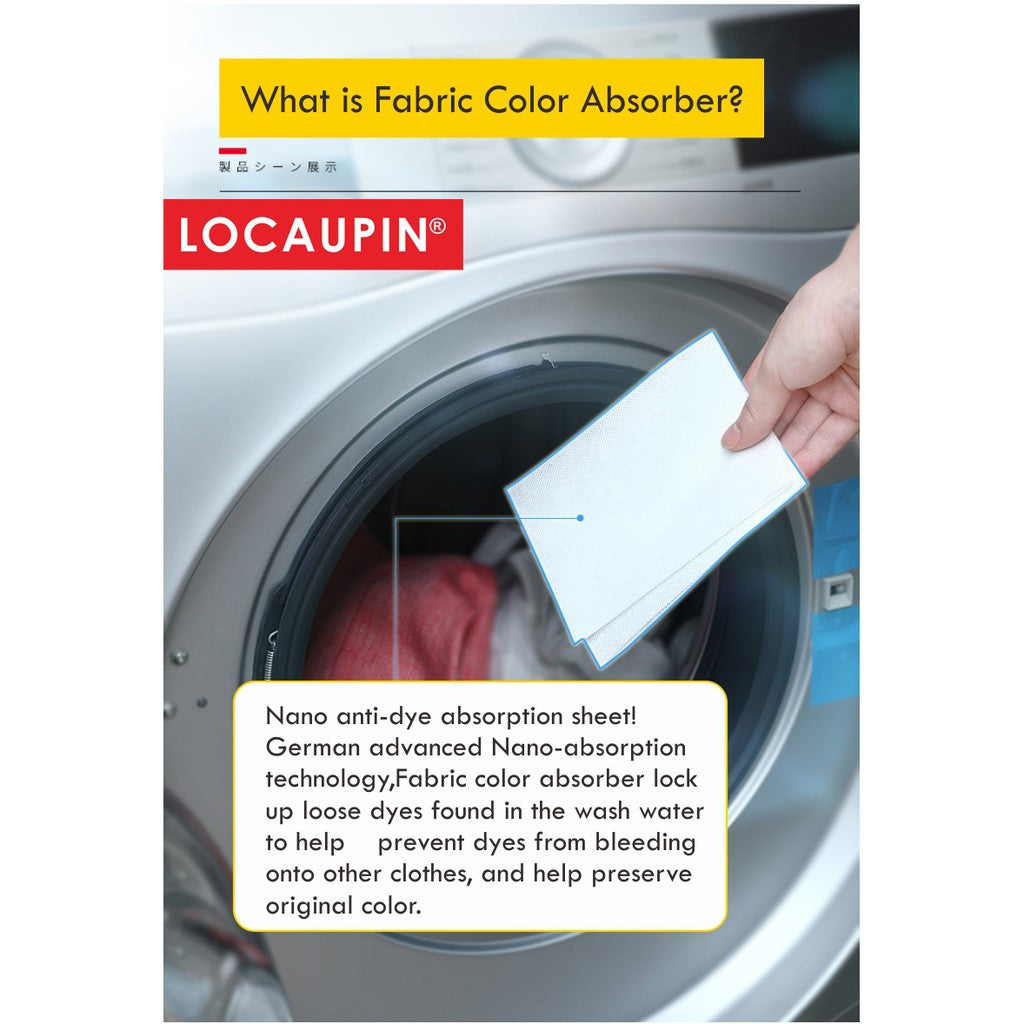 Locaupin Carbona Color and Dirt Grabber Fabric Color Absorber 30 Sheets