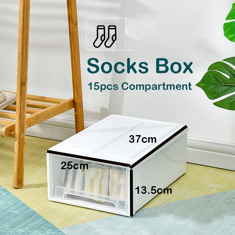 Locaupin Wardrobe Underwear Storage Box Bra Panty Socks Drawer Storage Box Clothes Organization