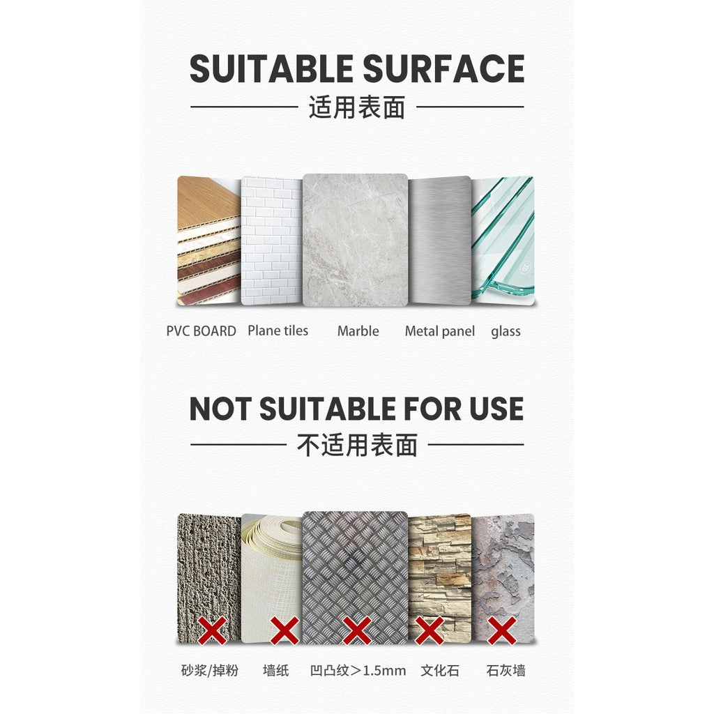 Locaupin Plastic Floating Shelves Wall Mounted Fashion Wall Storage Shelves for Bedroom, Living Room, Bathroom, Kitchen,