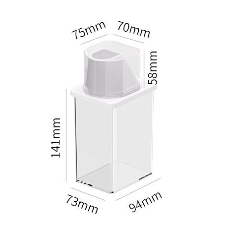 Locaupin Large BPA -Free Plastic Food Saver, Kitchen Food Cereal Storage Containers with measuring cup Food Dispenser