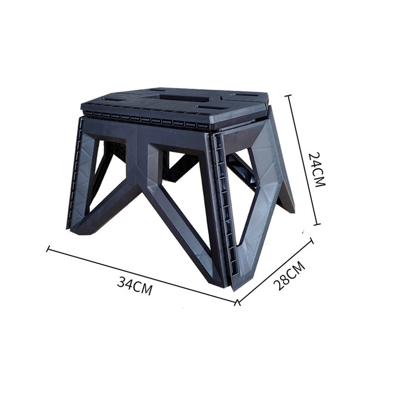 Locaupin Foldable Step Stool Tall Holds Up to 100kg Plastic Foldable Step Stool for Bathroom, Garden, outdoor ,Fishing
