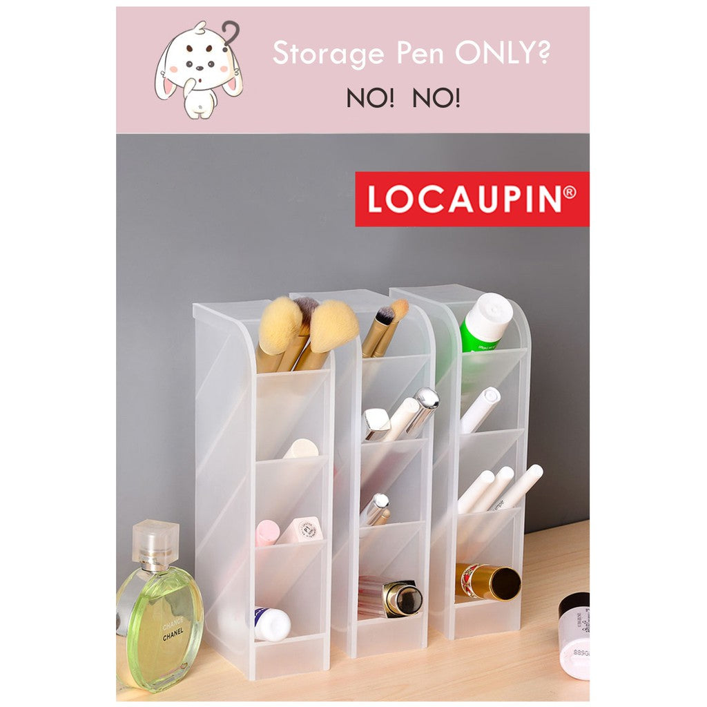 Locaupin Office Desk Organizer Stationery Storage Box Pen Storage Cosmetics Knife and Fork Storage Chopsticks Storage