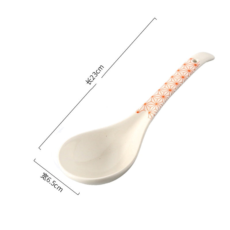 Locaupin Soup Spoons, Ceramic Chinese Soup Spoons, Asian Soup Spoons, White Japanese Spoon