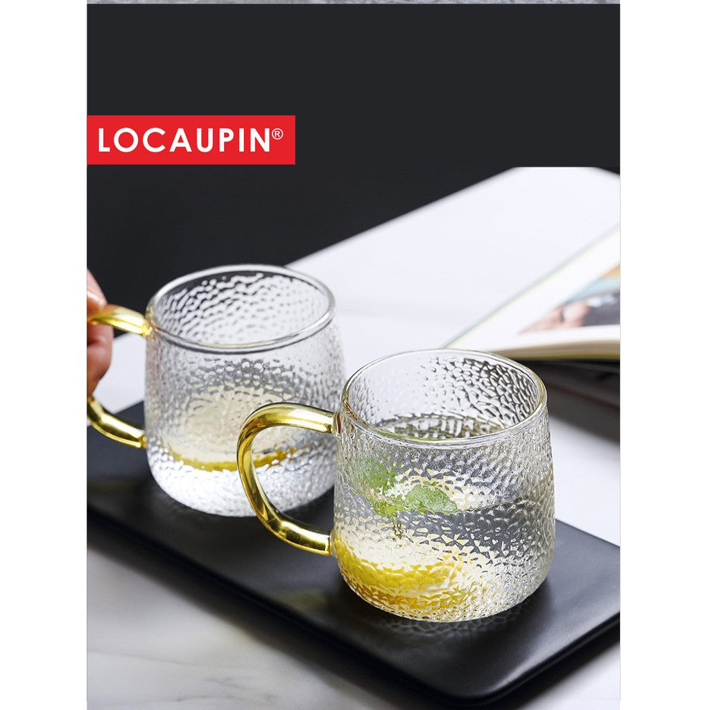 Locaupin 1800mL150ā Heat-resistant Borosilicate Glass Bottle Pitcher ,Glass Cups Hot Cold Water Juice Beverage Carafe