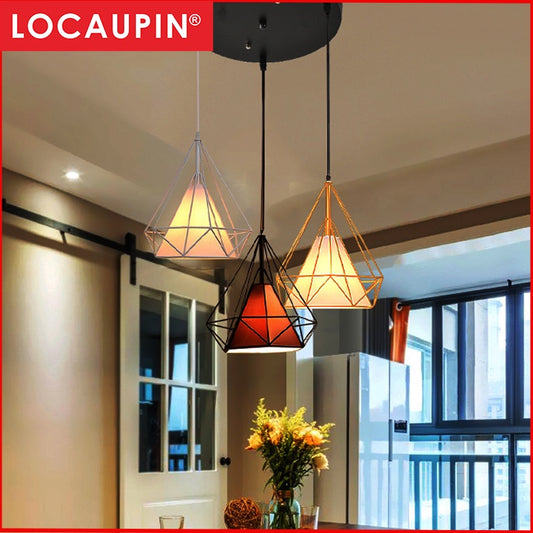 Locaupin Farmhouse Pendant Lighting 3-Light Industrial Modern Hanging Lighting Fixtures for Home Pendant lamp