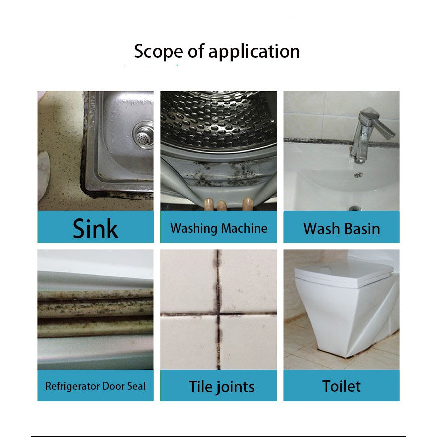 Locaupin New Anti-Mildew Cleaner Mildew Remover used of sinks, toilets,washing machine and rubber strips of refrigerator