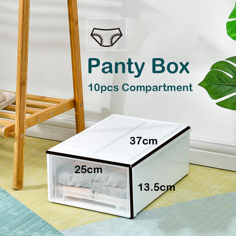 Locaupin Wardrobe Underwear Storage Box Bra Panty Socks Drawer Storage Box Clothes Organization