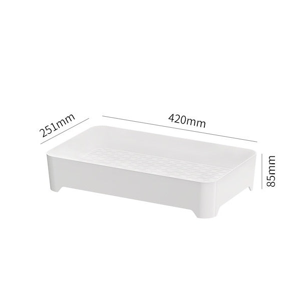 Locaupin Drain Board Double Layer Kitchen Drain Shelf Sink Detachable Draining Rack Tray Fit for Dish Bowl,Vegetable