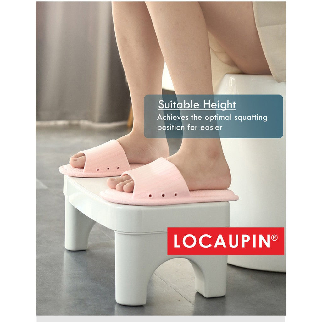 Locaupin Folding Squatting Stool Foldable Toilet Stool Convenient and Compact Great for Travel Fits All Toilets