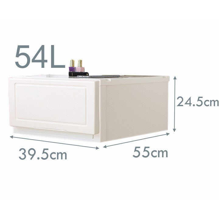 Locaupin Multipurpose Wardrobe Clothes Stackable Plastic Storage Box Drawer Storage Box Underwear Box 21L/43L/54L/65L