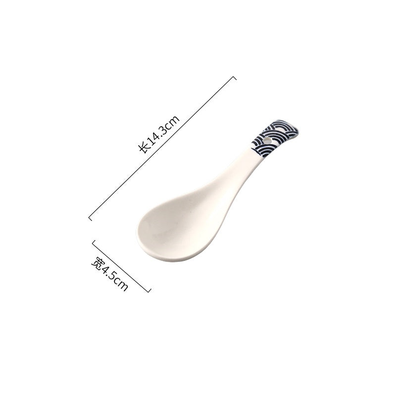 Locaupin Soup Spoons, Ceramic Chinese Soup Spoons, Asian Soup Spoons, White Japanese Spoon