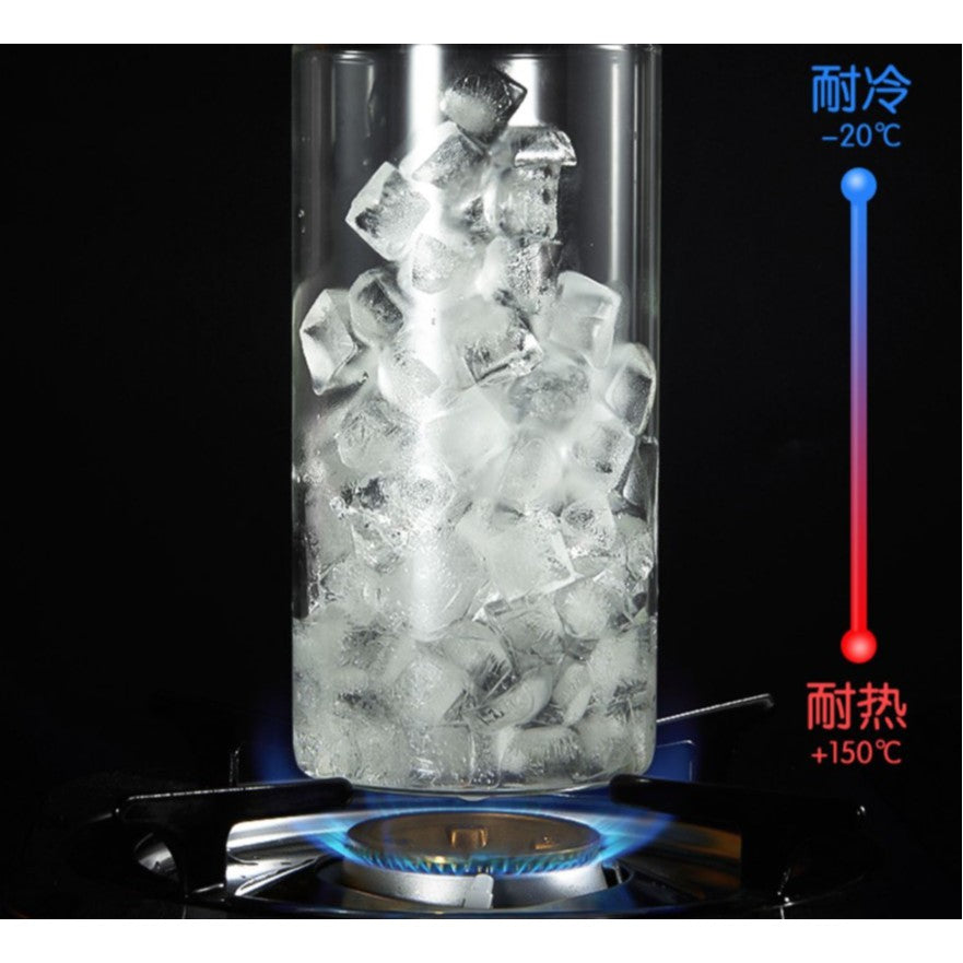 Locaupin Glass Borosilicate Glass Dry Food Storage Container Food Dispensers With Cover