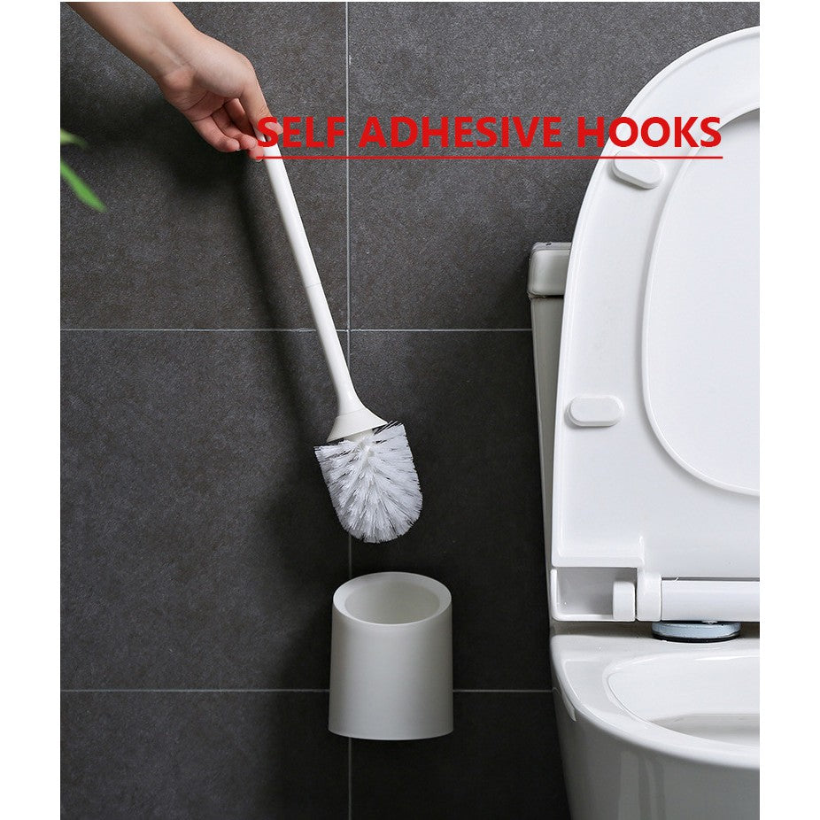 Locaupin Creative Wall Hanging Toilet Brush Holder Long Handle Cleaning Brushs Bathroom Pendants Brush Paint Holder