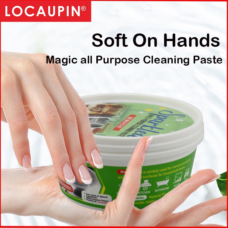 Locaupin Sparklean Magic all Purpose Cleaning Paste Derusting Past Paste Stainless Steel Ceramics Metal Surfaces(150g)